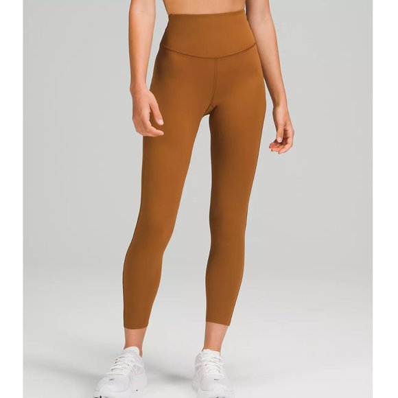 🥰 Lululemon Base Pace High-Rise Running Tight 25" Copper Brown Size 16 18 20 - Picture 1 of 6